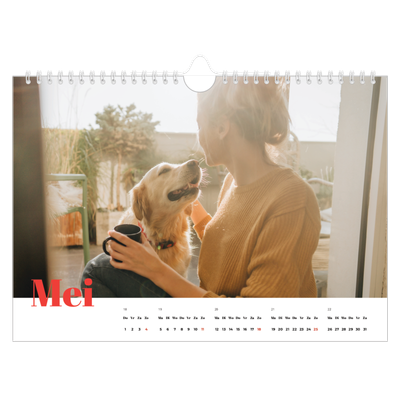 Fotokalender A4 — Een dikgedrukt jaar [omslag]