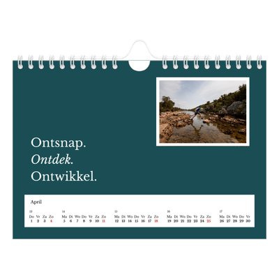 Fotokalender A5 — Redactionele Aarde [April]