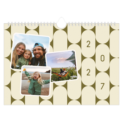 Fotokalender A4 — Retro patronen [omslag]