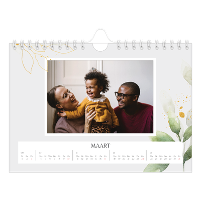 Fotokalender A5 — Bloemen splash [Maart]