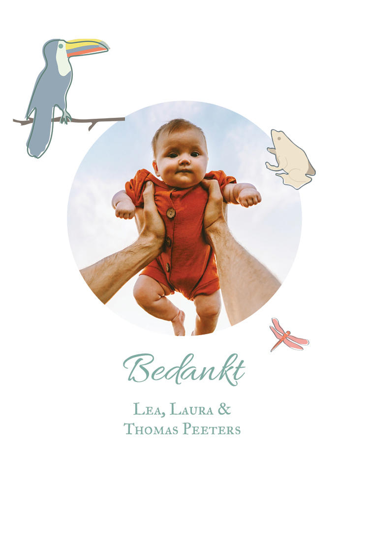 Bedankkaarten — Kinderkamer-illustratie