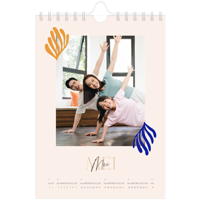 Fotokalender A5 — Minimalistisch koraal [omslag]