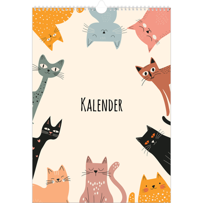 A3 Jaarkalenders — Kattenpoten en krabbels [omslag]