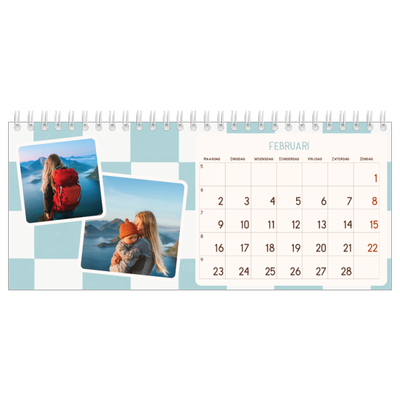 Bureaukalenders — Retro patronen [Februari]