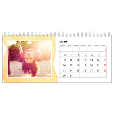 Bureaukalenders — Aquarel achtergronden [Maart]