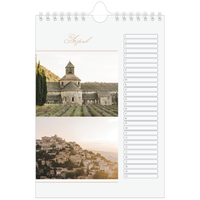 Fotokalender A5 — Goudschrift banner [April]