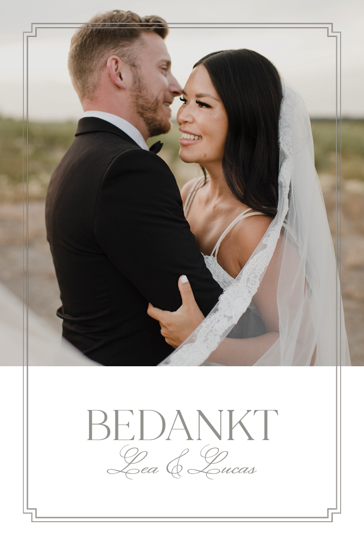 Bedankkaarten — Mooie typographie