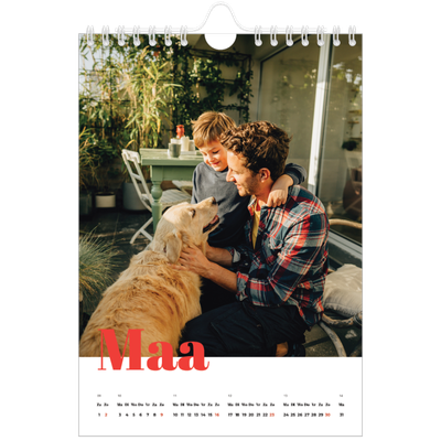 Fotokalender A5 — Een dikgedrukt jaar [Maart]