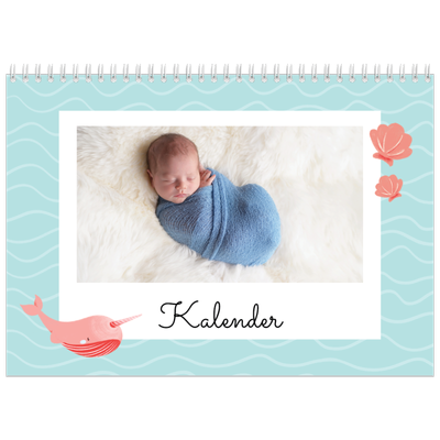 Fotokalender A4 Dubbel (30 x 40 cm) — Schattige dieren [omslag]