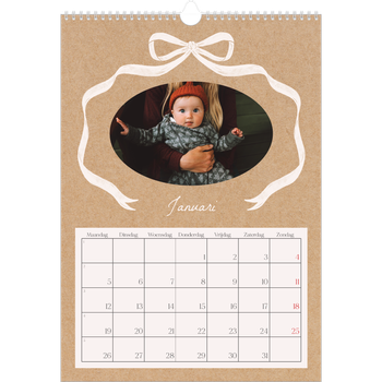 Fotokalender A3 — Kraft en strik