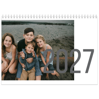 Fotokalender A4 Dubbel (30 x 40 cm) — Maandnummers [omslag]