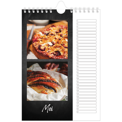 Fotokalender A5 — Krijtbord stijl [Mei]