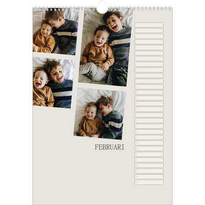 Verjaardagskalenders A3 — Herinneringen in beweging [Februari]