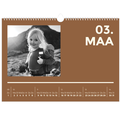 Fotokalender A3 — Modern en gedurft [Maart]