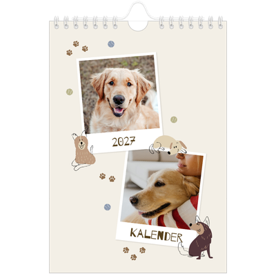 Fotokalender A5 — Speelse puppy [omslag]