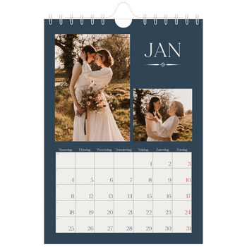 Fotokalender A5 — Leisteen & schreef