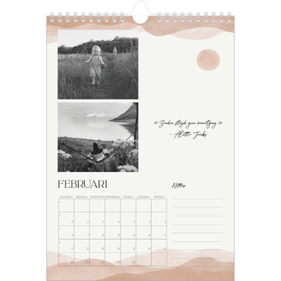 Fotokalender A4 (20 x 30 cm) — Welzijn quotes [Februari]