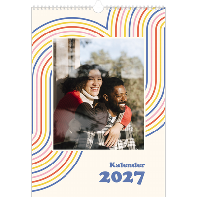A3 Jaarkalenders — Retro strepen [omslag]