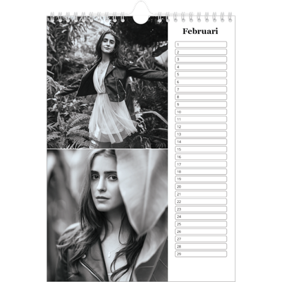 Verjaardagskalenders A4 — Focus [Februari]