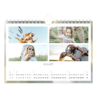 Fotokalender A5 — Verfkwast effect [Maart]