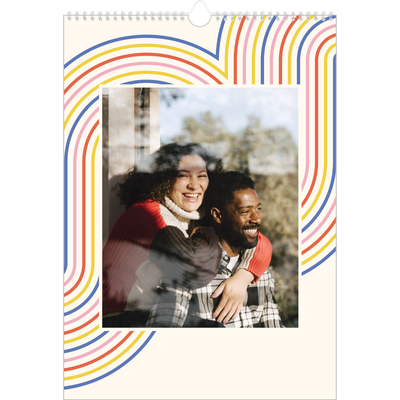 Verjaardagskalenders A3 — Retro strepen [omslag]