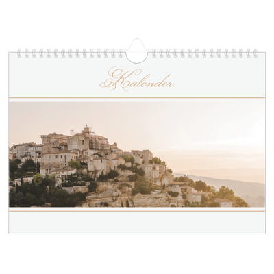 Fotokalender A4 — Goudschrift banner [omslag]