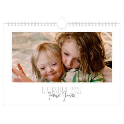 Fotokalender A4 — Gevarieerd lettertype [omslag]