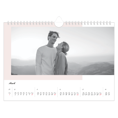 Fotokalender A4 — Kleur frames [Maart]