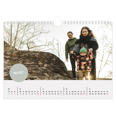 Fotokalender A4 — Fotosticker [Maart]