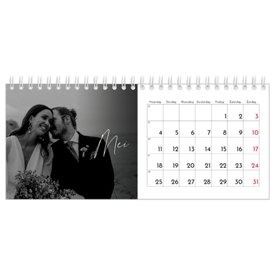 Bureaukalenders — Elegant schrift [omslag]