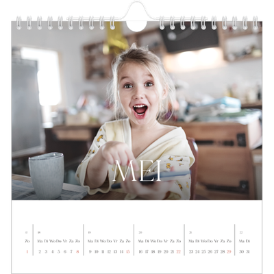 Jaarkalenders vierkant — Twaalf grote maanden [omslag]