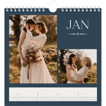 Fotokalender Vierkant — Leisteen & schreef