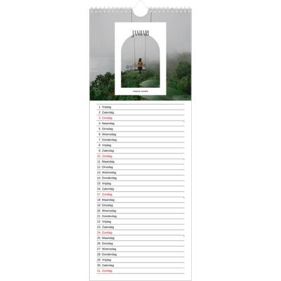Smalle kalender  — De open boog [Januari]