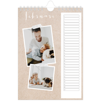 Fotokalender A5 — Scrapbook kalender [Februari]