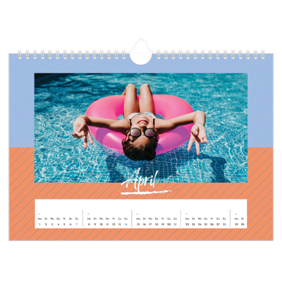 Fotokalender A4 — Kleuren en patronen [April]