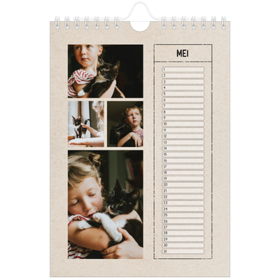 Fotokalender A5 — Craft stempel effect [Mei]