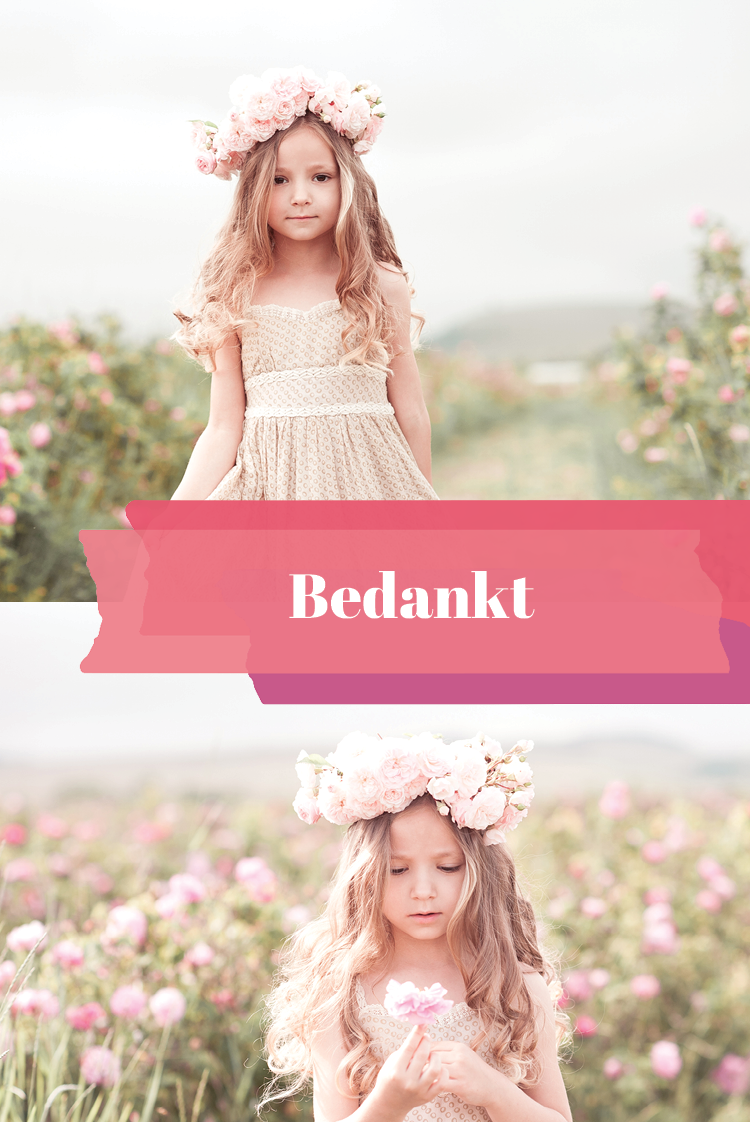 Bedankkaarten — Roze plakband