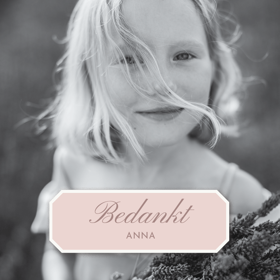Bedankkaarten — Ballet rose