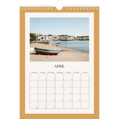 Fotokalender A4 (20 x 30 cm) — Klassieke kleuren [April]