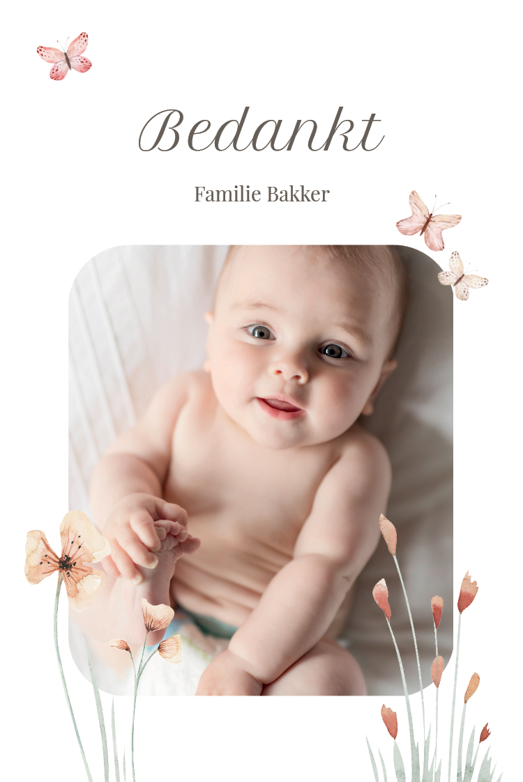 Bedankkaarten — Zachte lente