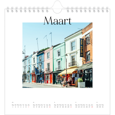 Jaarkalenders vierkant — Mijn reisverhaal - Londen [Maart]