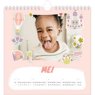 Jaarkalenders vierkant — Regenboog eenhoorn [omslag]