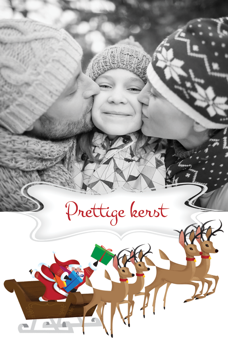 Fotokaarten — Rendier slee