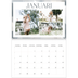 Fotokalender A4 Dubbel (30 x 40 cm) — Verfkwast effect [Januari]