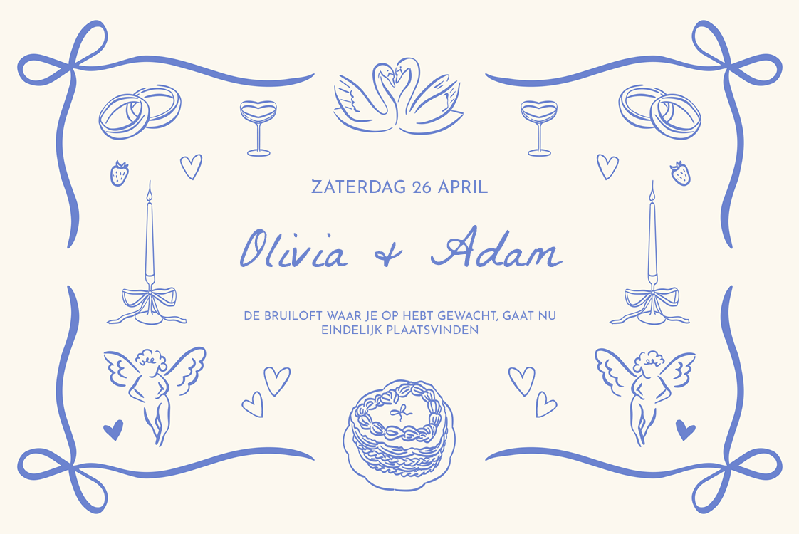 Uitnodigingen — Strikken en krabbels