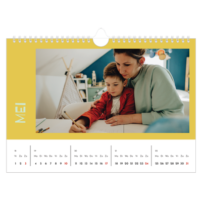 Fotokalender A4 — Vrolijk & Kleurrijk [omslag]