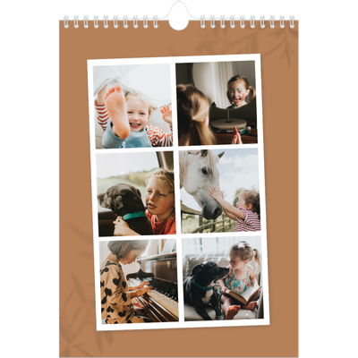 Verjaardagskalenders A4 — Warme aardetinten [omslag]