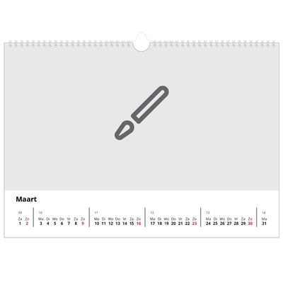 Fotokalender A3 — Ontwerp je eigen fotoproduct [Maart]