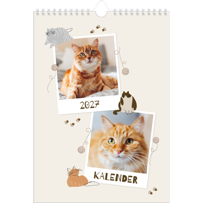 Fotokalender A4 (20 x 30 cm) — Speelse kitten [omslag]
