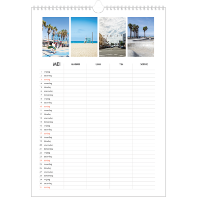 A3 Familieplanners — Simplistisch - gezinsplanner 4 personen [omslag]
